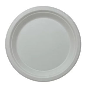 Assiette compostable ronde de canne à sucre de bagasse de 10 pouces pour l'utilisation de fête d'aliments chauds et froids - Product Image 1