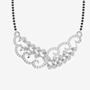Mangalsutra Cultural Coleccionable para Mujer con Diamante Moissanita y Joyería de Plata Esterlina - Product Image 4