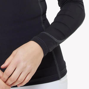 Venta caliente Ropa de equitación Mujer al aire libre Manga larga Cremallera Capa base Ropa ecuestre Camisa de espectáculo de equitación - Product Image 3