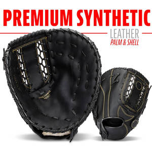 ถุงมือเบสบอลมืออาชีพถุงมือซอฟต์บอลขว้างขวาทนทานสำหรับเด็กเยาวชนผู้ใหญ่ถุงมือเบสบอลสำหรับฝึก - Product Image 4