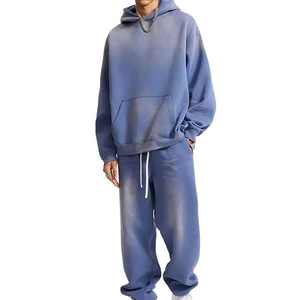 ชุดวอร์มกางเกงทรงหลวมสำหรับผู้ชายชุด2ชิ้นชุดวอร์มกางเกงทรงหลวมแบบใหม่ล่าสุด - Product Image 1