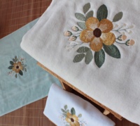 Serviettes de bain en coton turc Super absorbantes, broderie personnalisée de haute qualité, serviettes à main, serviettes de cuisine