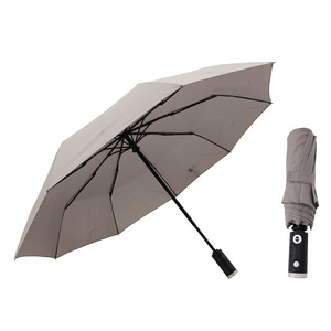 Parapluie Pliant Entièrement Automatique et <span class=keywords><strong>Solide</strong></span>, Poignée Lumineuse LED, Étanche et Coupe-Vent, Design Moderne pour Adultes et Cadeaux d'Affaires - Product Image 3