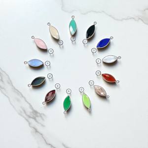 Fait à la main en gros Marquise 8x16 MM grenat pierres précieuses lunette pendentif à breloque en argent Sterling bijoux à breloques en gros - Product Image 2