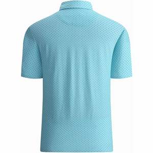 Camiseta de verano de alta calidad para hombre, manga corta bordada transpirable para Polo, tela de punto con patrón impreso - Product Image 3