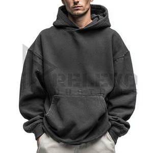 Sweat à capuche pour homme à épaules tombantes, délavé à l'acide, logo personnalisé, best-seller pour l'hiver, prix raisonnable, anti-rétrécissement, lettre, prix bas - Product Image 4