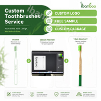 Brosse à dents de voyage en bambou à marque privée, manche en bois portable pour hôtel et voyage, logo imprimé pour adultes et enfants, soins bucco-dentaires