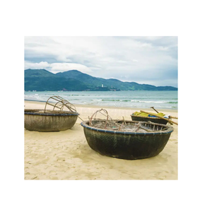 Bateau en bambou tissé rond du Vietnam pour le tourisme ou le transport côtier - Product Image 6