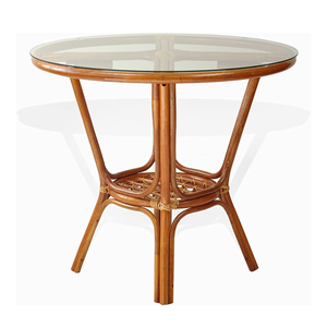 उच्च गुणवत्ता वाले बाहेमियन डिजाइन प्राकृतिक रतन साइड टेबल सुरुचिपूर्ण डाइनिंग रूम फर्नीचर - Product Image 3