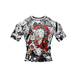 Professional BJJ Rashguard Short Sleeve <b>Compression</b> <b>Shirt</b> Brazilian Jiu Jitsu MMA Grappling Training Wear Chess Belt Design - Product Image 4