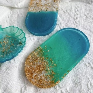 Resin <b>Decorative</b> Tray in Multiple Colors Cosmetic Organizer Home <b>Decor</b> Oval Resin Tray Vanity Tray High Quality - Product Image 5