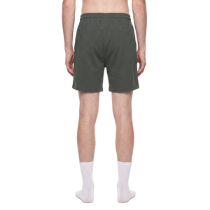 Unisex Regular Fit Knitted Drawstring <b>Shorts</b> with Logo and Floral <b>Decor</b> - Product Image 5