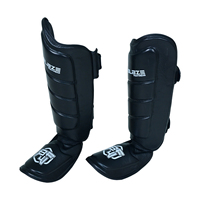 Protège-tibia en cuir pour la boxe BJJ MMA Muay Thai Training Protective Step-in Pad for Shin Leg Blaze Fight Warm-up Exercise BLAZE
