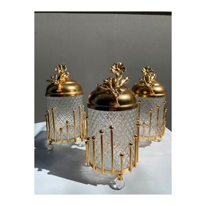 ÇUBUK Modèle Cristal de luxe CAM KAVANOZ Collection Bouteilles et bocaux de stockage haut de gamme - Product Image 2