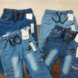 Shorts décontractés pour garçon, respirants, écologiques, 100% coton, 4-12 ans, taille mi-haute, poche élastique, motif imprimé, décoration tricotée - Product Image 4