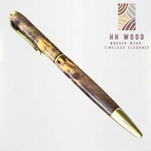 Bolígrafo Promocional Elegante Hecho a Mano de Madera de Burl con Tinta Azul/Negra/Roja e Impresión Troquelada para Ejecutivos de Oficina, Regalos Especiales - Product Image 2