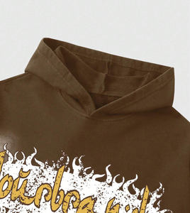 Survêtement 2 pièces vintage délavé à l'acide de haute qualité pour hommes pantalon évasé personnalisé sweat à capuche surdimensionné Streetwear écran de haute qualité - Product Image 5