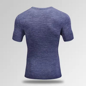 Camiseta para hombre al por mayor personalizada Spandex Muscle Fit Running Fitness Workout Sport camiseta para hombre - Product Image 4