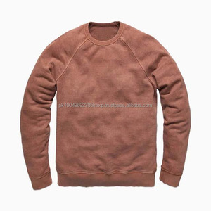 Vente en gros 100% coton Pull-over décontracté vierge à col ras du cou Sweat-shirt basique d'hiver pour hommes Logo personnalisé de couleur différente - Product Image 5