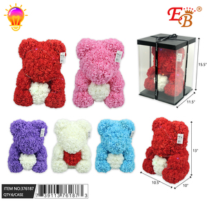 Oso de San Valentín de 14 \ "de colores surtidos con corazón 6PCS/CS para suministros para el Día de San Valentín - Product Image 1
