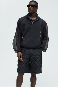 OEM personalizado cintura elástica pantalones cortos hombres Waffle transpirable cómodo Waffle hombres pantalones cortos al mejor precio - Product Image 6