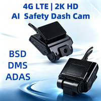 Caméra embarquée 4G CAT1 3CH 2K AI avec ADAS, DMS, BSD, enregistreur GPS, identification faciale du conducteur, détection de fatigue, caméra externe pour fourgons de livraison OEM&ODM
