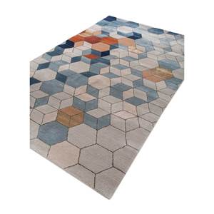 พรมขนสัตว์และวิสโคสทอมือลายเรขาคณิต รุ่นเจเนซิส คลาสสิค สีไอวอรี่ สำหรับห้องนั่งเล่น ห้องโถง หรือรถยนต์-TNQ-186 - Product Image 2