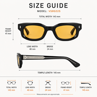 Lunettes de soleil rectangulaires polarisées en acétate Mellume avec logo personnalisé, protection UV400, monture vintage petite taille pour hommes, idéales pour la conduite en extérieur
