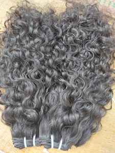 Venta al por mayor 100% Full Cutícula Alineada Temple Virgin Raw Extensiones de cabello indio Paquetes de cabello humano - Product Image 2