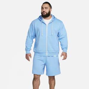 Fabricantes de alta calidad de impresión personalizada Logotipo de cremallera suéter de gran tamaño de color sólido sudaderas con capucha de los hombres - Product Image 1