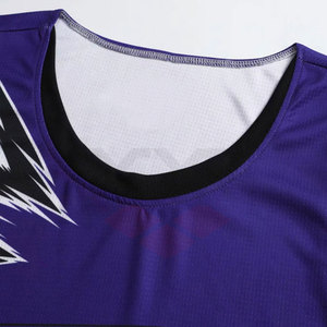 Uniforme de Baloncesto Transpirable de Alta Calidad, Talla Grande, Diseño Personalizado, Antibacterial, Secado Rápido, 100% Poliéster, Logotipo Personalizado, Deportivo - Product Image 3