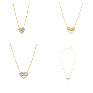 Alta calidad 0.81ct EF Clarity Lab Grown 10K Collar de oro blanco VS Cadena Cadenas finas Collares para Bodas de mujeres Fiestas - Product Image 4