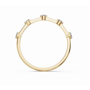 Anillo de Diamantes Apilable Moderno Sebeknefrus de Primera Calidad, Corte Redondo, 0.100 Ct, Oro de 9 KT, 14 KT, 18 KT, Proveedor Mayorista en Línea - Product Image 4