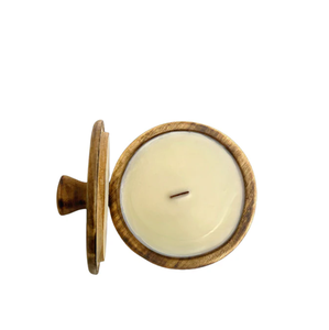 Tazón de vela de masa de madera Estilo Vintage para bodas Color personalizado y portavelas de mesa único para forma de corazón - Product Image 6