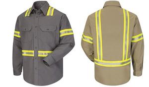 Combinaison uniforme de vêtements de travail en coton avec veste imperméable à l'eau avec SMS en cuir de coton jetable - Product Image 6