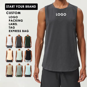 Vente en gros de vêtements de musculation débardeur sans manches à capuche pour hommes - Product Image 5