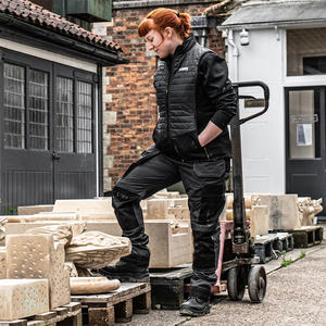 Pantalons de travail de sécurité réfléchissants à LED pour hommes, coton, multi-poches, haute visibilité, vente en gros OEM - Product Image 4