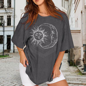 Camiseta Holgada de Verano Ecológica para Mujer, 100% Algodón, Diseño Personalizable, Alta Calidad, Venta al Por Mayor - Product Image 6