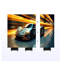 Trois affiches pliables Machine Portable debout LED affichage P2 intérieur HD écran publicitaire pour Mall Expo Store
