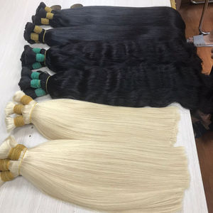 En vrac Super Double Dessiné Deep Wavy 100% Vierge Haute Qualité Cheveux Humains Bleach Blonde Cheveux Vietnamiens Matière Première 30 Pouces - Product Image 1