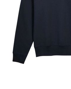 <b>Men</b> Navy <b>Quarter</b> <b>Zip</b> <b>Fleece</b> Sweatshirt Soft Cotton Blend Warm Casual Pullover Long Sleeve Comfortable for Winter - Product Image 6