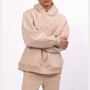 Concevez votre propre survêtement d'entraînement personnalisé surdimensionné pour hommes survêtement à capuche surdimensionné de haute qualité 100% coton - Product Image 2