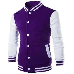 OEM Manufacturer High Quality Men's Baseball Letterman <b>Varsity</b> <b>Jacket</b> Custom Chenille Embroidery Nylon/Cotton Spring Size XS - Product Image 2
