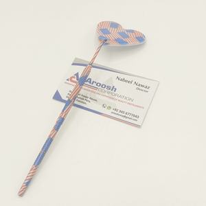 Wholesale Private Label Sustainable Eyelash Extension Tweezers Beauty Inspected Paper Print Heart Mirror Lashes with Pointed Tip - Product Image 2