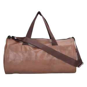 Real Leather <b>Travel</b> Duffel Bag for Men Genuine Leather Gym Sports Overnight Weekender Luggage Sport Duffle Bag - Product Image 4