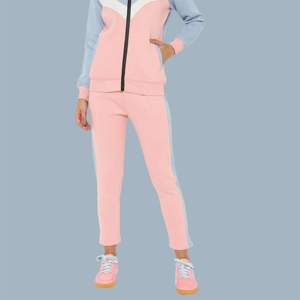 Chándal con cremallera para mujer Conjunto de ropa deportiva cómoda de dos piezas con chaqueta con cremallera y pantalón de entrenamiento perfecto para Fitness y uso diario - Product Image 6
