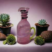 Cadeau d'entreprise de Noël 2023 en verre soufflé à la main, transparent violet, écologique, moderne, luxueux, brillant, de haute qualité, forme unique