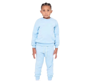 Enfants tenue survêtements personnalisé blanc survêtement deux pièces tenue décontracté survêtement pull à capuche couleurs personnalisées séchage rapide - Product Image 2