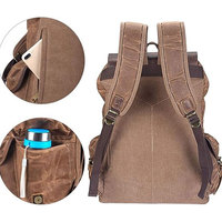 Sac à dos tactique en cuir personnalisé Sac à bagages de qualité pour voyage à l'extérieur Sac à dos tactique en cuir imperméable OEM