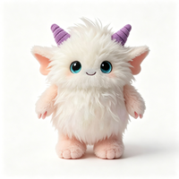 Peluche Monstre Fantastique en Gros, Jouet Doux et Moelleux, Poupée en Peluche Blanche pour Enfants, Cadeau Personnalisé